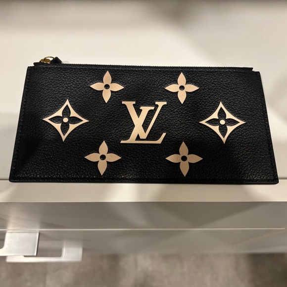 Louis Vuitton Felicie Pochette Bag Black and Beige - Picture 5 of 11